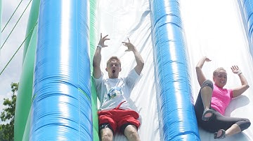 Start Line Obstacle Preview | Insane Inflatable 5K Missoula 2016