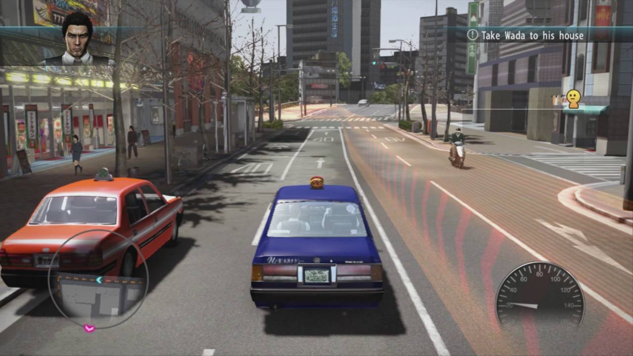 Японская игра машины. Yakuza 5 Taxi. Yakuza 5 геймплей. Yakuza 5 Kiryu Taxi. Kiryu Kazuma Taxi.