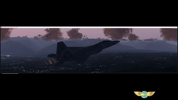 PESIM P3DV4 SP V1 GAMEPLAY PREVIEW F22R FY AROUND GVA AT SUNRISE
