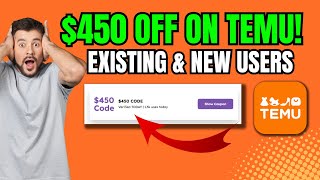 NEW Temu Coupon Code 2024 worth of $450! Best Temu Promo Codes for EXISTING and NEW customers! by sahatalajman 1,912 views 1 month ago 3 minutes, 22 seconds