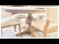 KITCHEN TABLE MAKEOVER USING LIME WASH TECHNIQUE