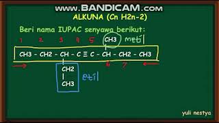 TATA NAMA IUPAC ALKUNA