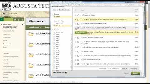 Blackboard Goal Performance