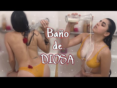 ME BAÑO con LECHE 😱*Baño de DIOSA*🍯🥛 / Yolany💖