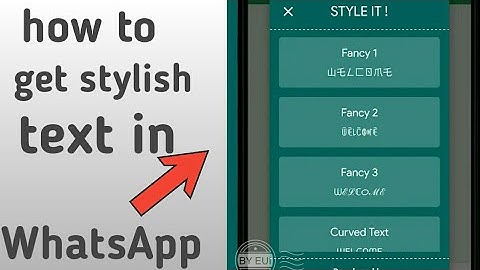 How to Write Stylish | Text Chat On Whatsapp | Fonts Tricks 2018 By Style It
