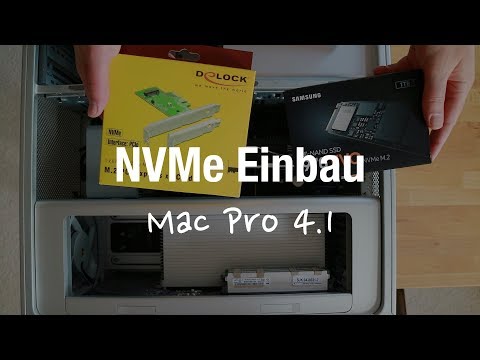 Mac Pro 4.1 und 5.1 mit NVMe M.2 SSD aufrüsten (Mojave Neuinstallation)