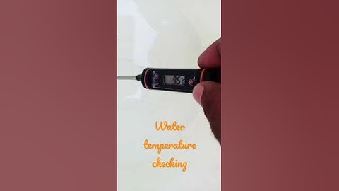 water temperature checking for concrete making purpose 💧💦