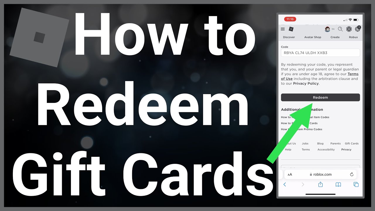 How to Redeem Roblox Gift Card - iOS & Android 