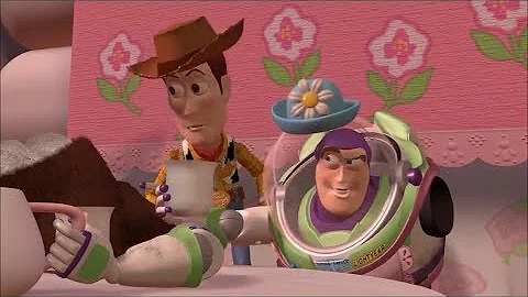 Toy story Buzz as Mrs Nesbitt