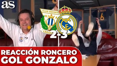 REACCIÓN de RONCERO al GOL de GONZALO en el 93' | LEGANÉS 2-3 REAL MADRID