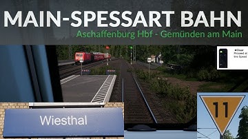 MAIN-SPESSART BAHN - Aschaffenburg Hbf - Gemünden am Main