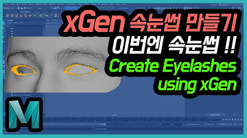 Maya Tutorial : Eyelashes using XGEN #2 (속눈썹편)