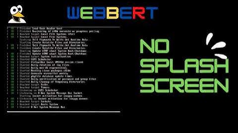Rimuovere lo splash screen da sistemi linux e visualizzare i log