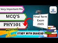 PHY101 Final Term Preparation 2025 | phy101 final term preparation | #phy11@Study with shehzad