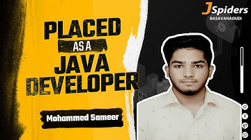 Student Placement Roadmap of a Java developer by JSpiders Basavanagudi | Bangalore