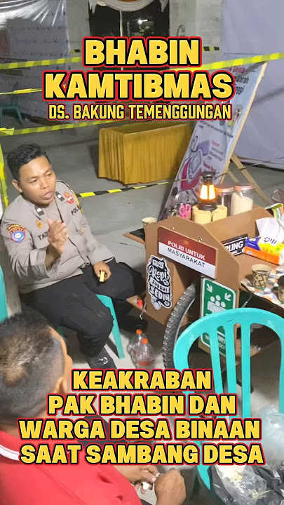 Keakraban Bhabinkamtibmas dan Warga desa binaan saat sambang desa #polri #polisi #bhabinkamtibmas