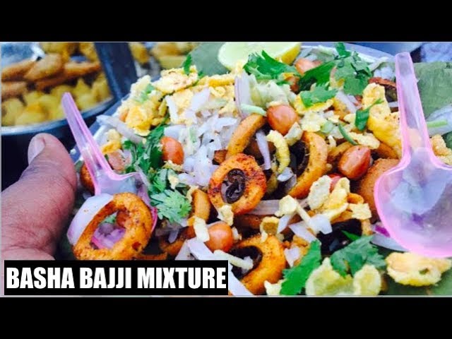 HAVE YOU EVER TRIED BAJJI MIXTURE | INDIAN FOOD | BASHA BAJJI | Street Byte