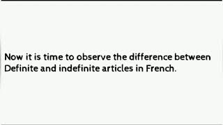 Difference between Definite and indefinite articles in French @FRENCHTIME2023