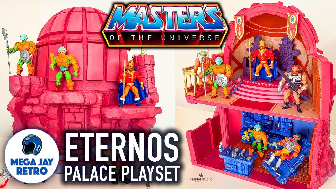 Giant MOTU Origins Eternos Palace Play Set by Candelstudio Mega Jay