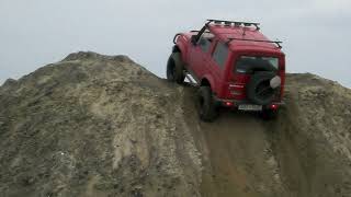 Nissan Patrol Offroad In Sand Opencast  1080p 60fps Ai Neural Networks Upscale