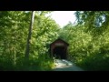 Driving Through Bean Blossom Covered Bridge