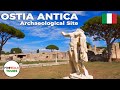 Ostia Antica - Ancient Roman Ruins -  4K Walking Tour 60fps with Captions