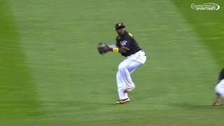 Celebrity CHC@PIT: Harrison spins and throws to retire Fowler Profile