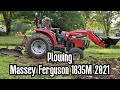 Plowing With The 2021 Massey Ferguson 1835 M - Two Bottom Dearborn Plows