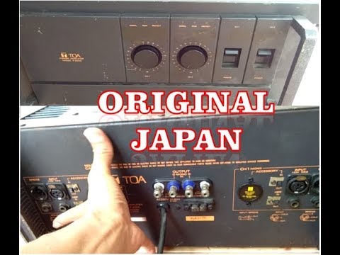 POWER AMPLIFIER ORIGINAL JAPAN "TOA P300D" [01] | REVIEW FRONT PANELS & REAR PANELS