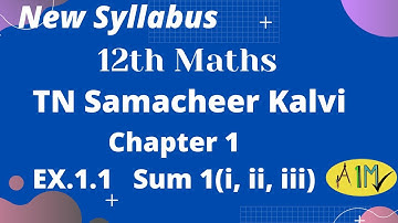 TN Samacheer 12th Maths Chapter 1 Applications of Matrices Ex1.1 concept video and Exercise 1.1 Sum1