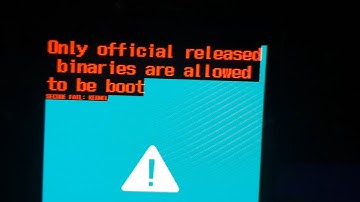 | Fixed | Only Official Released Binaries Are Allowed To Be Flashed |