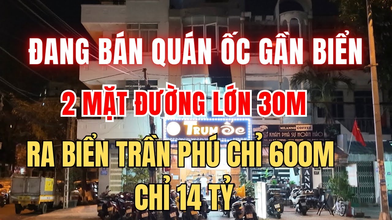 Nhà 3 tầng 2 mặt đường lớn 30m đang kinh doanh tốt gần Biển Nha Trang cần bán | Nhà đất Nha Trang 