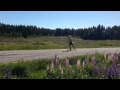 Roller ski skate short speed training with DSA 2015.07.02 part.2