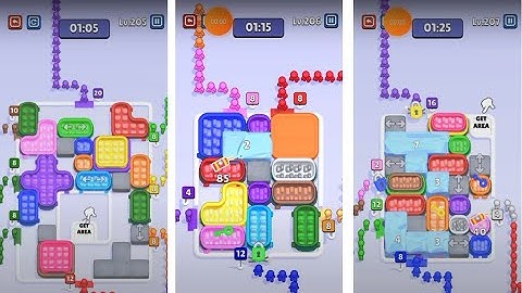 Sky Rush Traffic Puzzle - Level 205 - Level 206 - Level 207