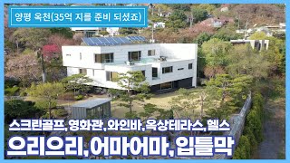 눈 뒤집히는 10성급 전원주택 짜잔. 스크린골프장, 헬스장,영화관,와인바까지 극강의 집부심 | 35억이라는데 괜찮으시죠