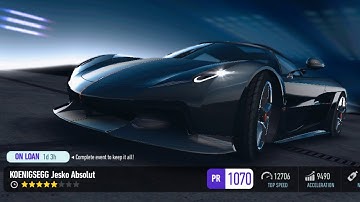 Koenigsegg Jesko Absolut | Day 6 last race Event 14 Airborne l 1070 PR | 15 blueprints l 5 star ⭐