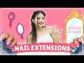 Nail Extension in Just Rs 50 at Home | Khushi Choudhary