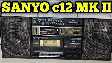 SANYO C12 mk II boombox cassette recorder vintage old boombox with two speakers (9023321435)sold out