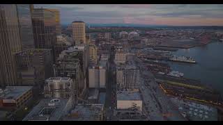 The Seattle Great Wheel | Aerial | 4K