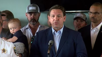 Florida Gov. Ron DeSantis makes environmental announcement in Fort Myers Beach