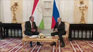 Встреча  Эмомали Рахмон с Владимиром Путином. Терроризм не имеет родины, национальности и религии.