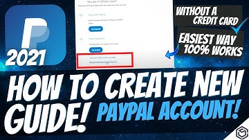 🔧 How to Create PayPal Account WITHOUT Credit Card ✅ Instructions, Guide, Tutorial 2021!