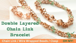 3 in 1 Jewelry Tutorial⚡️Double Chain Link Bracelet