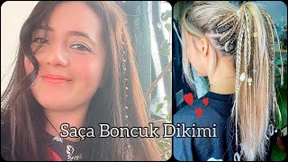 Saça Boncuk Nasil Örülür ? Saç Boncuğu Ördürmek Saç Boncuğu Yapımı Diy