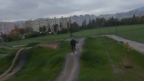 Bike ride pump-track with FPV - BetaFpv meteor 75 pro with DJI o4 lite low light