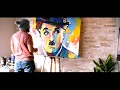 Fer Toledo - pintando a Chaplin