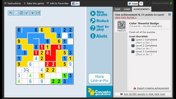 Color Link-a-Pix Light Vol 1 (Medium Badge Part 1)