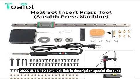 Heat Set Insert Press Tool Stealth Press Kit Soldering Iron Tip Thread Insert Nut Embedded