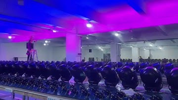 LED moving lights factory workshop @DMX512