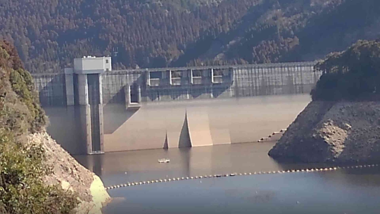 令和の釣り道楽　2026年2月22日　大山ﾀﾞﾑの水位　15%程度まで下がっています